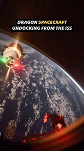Dragon cargo spacecraft undocking from the ISS and returning to Earth yesterday 🚀🌎 | The Galactic Void