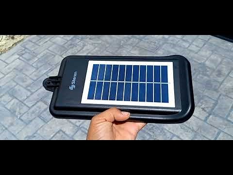 REVIEW: Lámpara Led Con Sensor De Movimiento, Panel Solar | Lam-081| Lámpara LED steren de exterior