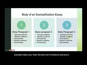 Exemplification Essay Lecture