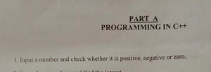 Input a number and check whether it is positive, negative or ze... | Filo