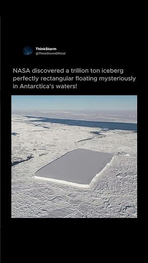 🧊 NASA Found a Perfectly Shaped Iceberg in Antarctica ❄️