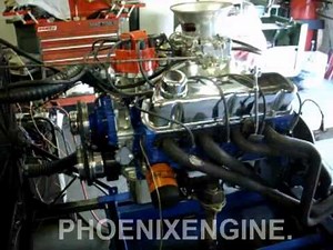 Ford 302 331hp Engine F.A.S.T. COMPUTER crate real dyno PHOENIXENGINE.