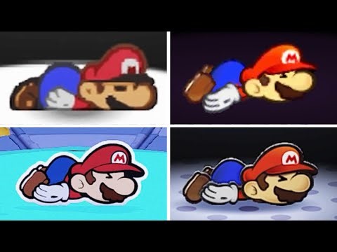 Evolution of - Game Over in Paper Mario Games