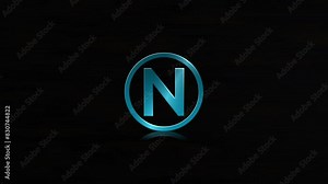 N Logo, Modern N nn Text Logo Animation Video Template For Your Business