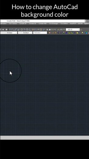 How to change AutoCAD background color
