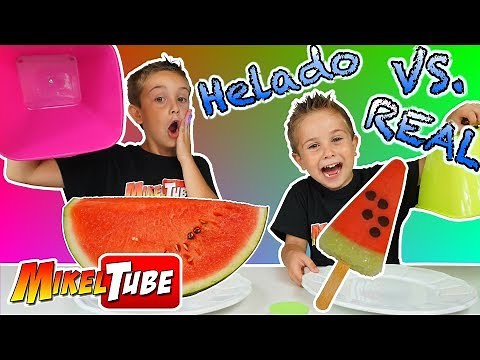 HELADO vs REALIDAD🍦o Ice Cream vs Real Food 🍦en MikelTube