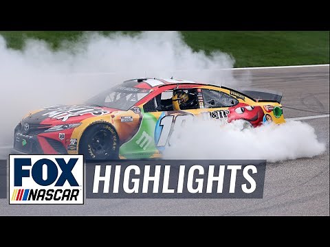 FINAL LAPS: Kyle Busch's first win of the year on his birthday at Kansas | NASCAR ON FOX HIGHLIGHTS