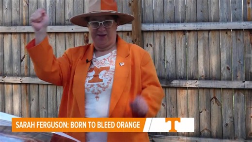 I’ve met a lot of Tennessee fans since moving here — but none quite like Sarah Ferguson. She truly might just be the Vols’ biggest fan.🍊 #Tennessee #fan #BigOrange #Vols | Emilie Rae Cochrane TV