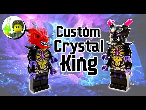 Custom LEGO Crystal King Minifigure from Ninjago: Crystallized