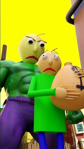 Hulk Baldi chasing Spider Baldi and Captain Baldi #animation #baldi #spiderman