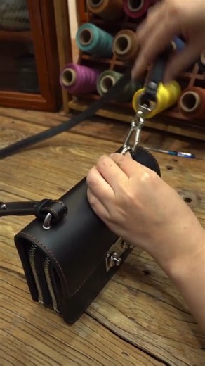 Too complicated? Too messy? Not with our kit. We’ve streamlined the process specifically for beginners. We provide the highest quality materials include every single item necessary for completion. Our video tutorials are your personal instructor, guiding you through the process seam by seam. The result is a high-end finished product that serves as proof: You can make this. High-end leather, simplified process. Your journey starts here. → www.babylonleather.com #asmr #leathercraft #hamdmade #sewi