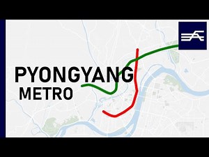 Evolution of the Pyongyang Metro 1973-2021 (geographic map)