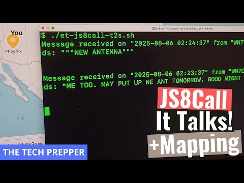 Quick Update: JS8Call text-to-speech messaging and mapping proof-of-concept