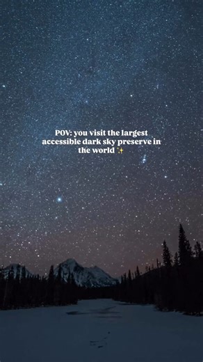 33 reactions | Did you know? Jasper National Park is the largest accessible Dark Sky Preserve in the world!  Dark Sky Preserve is an area in which no artificial lighting is visible and active measures are in place to educate and promote the reduction of light pollution. : Jasper, Canada : Jasper, Canada | Canada Keep Exploring | Facebook