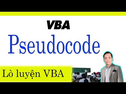 Pseudocode - Thuật toán mã giả trong VBA - Học MS Access