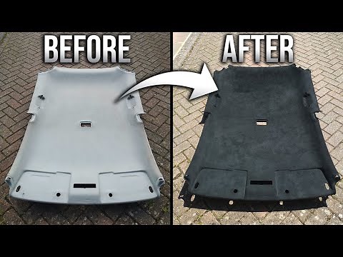 DIY Painting the Headliner Black **AMAZING RESULT** // Project Royce #4