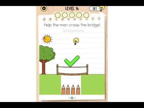 Brain Test 5 Level 16 - All Parts Game Walkthrough