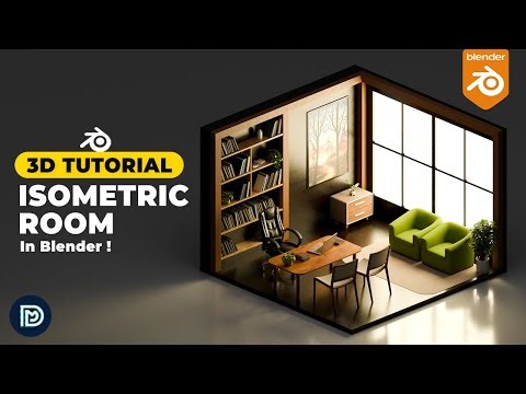 Isometric Room Tutorial in Blender - 3D Modelling Process