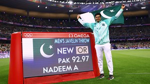 31K views · 2.6K reactions | 磊Arshad Nadeem set a new Olympic record...