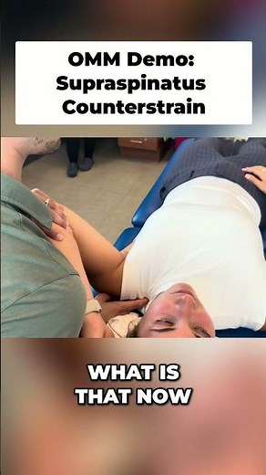 Supraspinatus Counterstrain: OMM Demo #shorts