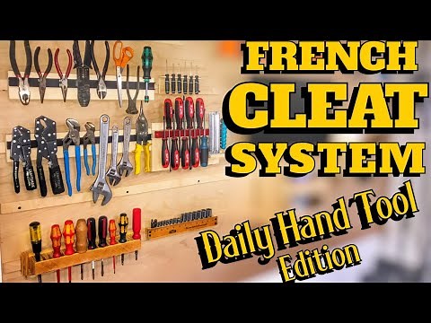 French Cleat System | Simple Hand Tool Edition | DIY Woodworking Project | How To Make
