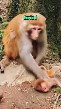 Savage Discipline: A Mother Monkey's Brutal Lesson to Her Infant#animals #wildlife #monkey #foryou