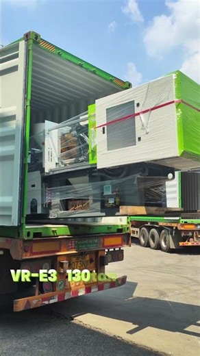 Loading the VR-E3 injection molding machine