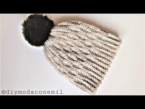Easy crochet hat, knitted step by step