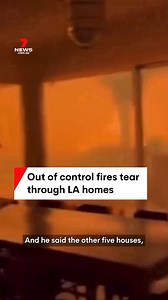 218K views · 3K reactions | LA Fire Department says 0% of the three biggest fires are contained. The infernos are being fuelled by extraordinarily strong and dry Santa Ana winds. #losangeles #LA #lafires #california #altadena #pacificpalisades #news #7NEWS | 7NEWS Australia | Facebook