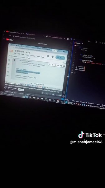 OOPS concepts in python#governorsindh #fullstackdeveloper #🦋Its_Dev_Queen🦋 #🍂🥀✨ #foryoupage❤️❤️