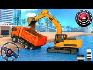 Real JCB Excavator Construction Simulator 3D – Heavy Machine Driving Game (Android Gameplay)