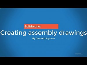 Creating a assembly drawing