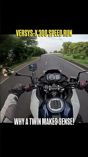 Kawasaki versys-x 300 Top speed run #kawasaki #versysx300