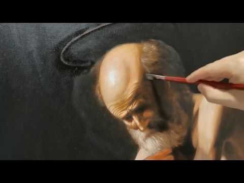 Caravaggio Technique Tutorial "Saint Jerome in Meditation"