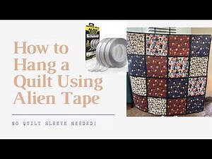 Quick and easy way to hang a Quilt | No hanging sleeve needed | How to hang your quilt