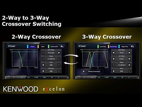 KENWOOD eXcelon 2-Way to 3 Way Crossover Switching - DDX9906XR