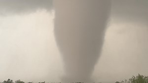 Incredible strong #tornado in Palo Duro Canyon north of Silverton, Texas with the loudest roar I have heard from tornado with echo off the walls of the canyon. Never stop chasing | Reed Timmer Extreme Meteorologist
