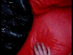 Shiny nylon bed and puffy jacket.MOV