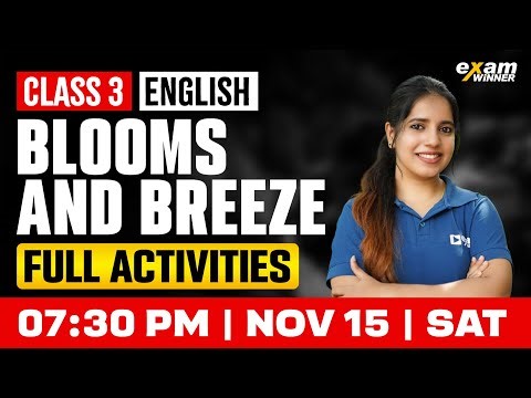 Class 3 English | Blooms & Breeze | Activities Part 1 | Exam Winner
