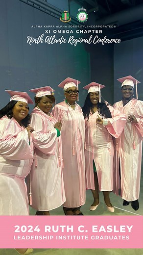 Xi Omega is proud to celebrate the graduation of our Ruth C. Easley Leadership Institute participants. Congratulations to all the graduates honored during the Notable North Atlantic Regional Conference (nar_1908). 🎉🎓 #AKA1908 #AKAXO #REIGNINGFIRST #NARFIRST | Alpha Kappa Alpha Sorority, Incorporated- Xi Omega Chapter