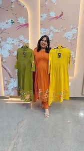 56K views · 68 reactions | Beautiful embroidered cotton suit !! Size- 38,40,42,44,46 Shop from website- www.aashvicouture.com Or visit our store Address- Aashvi Couture, Mahesh Towers, opposite cake N cream! Vignan Nagar, Bangalore-560037 #aashvicouture #cotton #newlaumch #silksuit #motherdaughter #celebritystyle | Aashvi Couture | Facebook