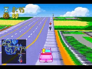 The Simpsons: Road Rage (Game Boy Advance) with commentary