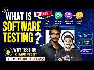 🔴 LIVE: What Is Software Testing? Why It’s Important (Beginner Guide) | Kaashiv Infotech Course