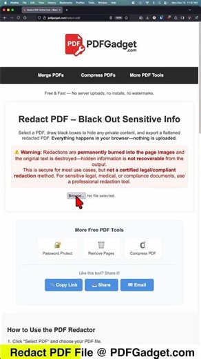 How to Redact PDF File for FREE