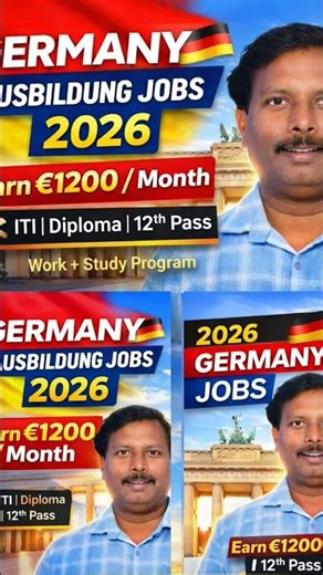 Germany Work + Study Program for Indians 🇩🇪 | Earn ₹1 Lakh While Learning |APSSDC #shorts #explore