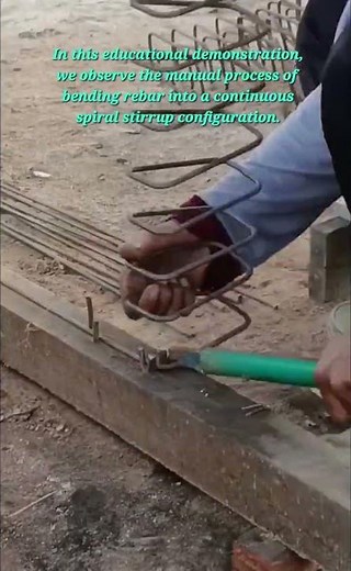 Creating Continuous Spiral Rebar for Beams