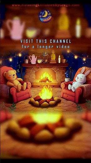 NEW VIDEO! The Hearth Fire Lullaby for Babies to go to Sleep - Relaxing Fireplace #short