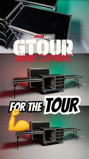 G-TOUR 12U/4-Drawer Workstation Cases #shorts