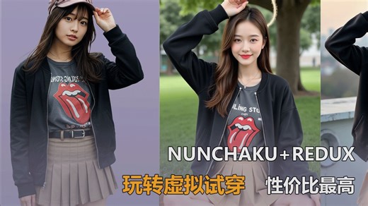 性价比最高换装流：Nunchaku Redux实测，速度与精度兼得！