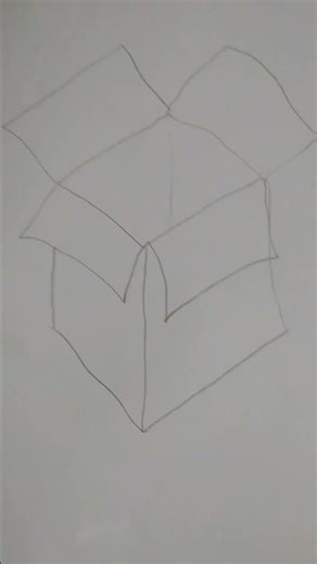 Open Box Drawing tutorial #art #basicdrawing